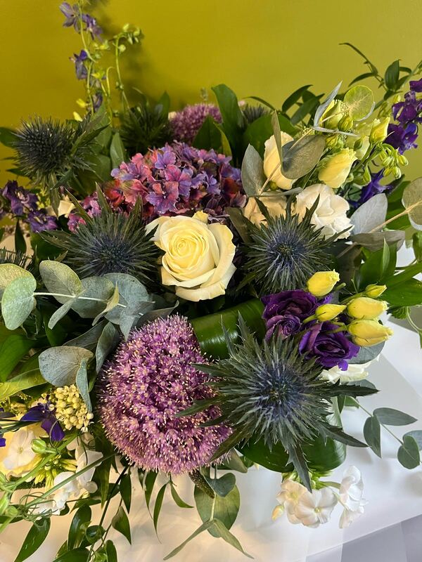Flowers delivered to customer