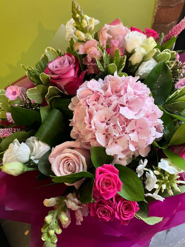 Flowers delivered to customer