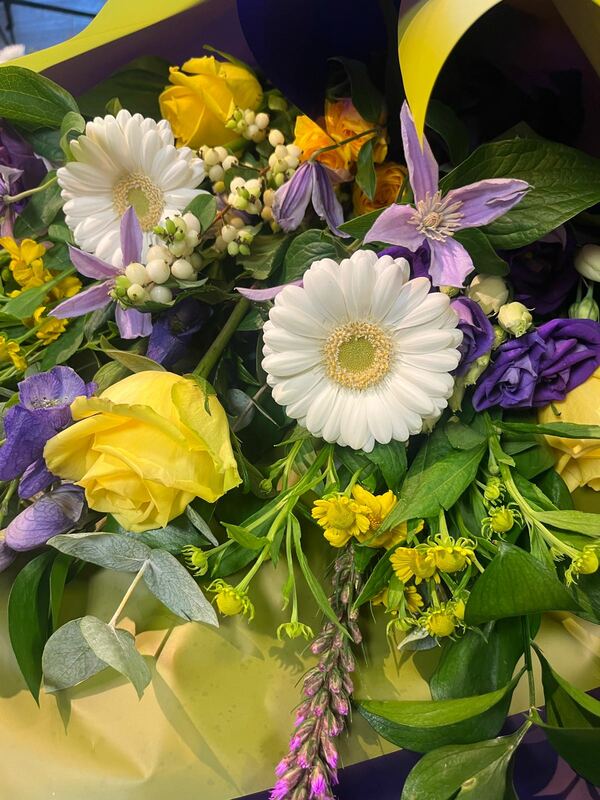 Flowers delivered to customer
