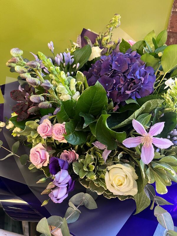 Flowers delivered to customer