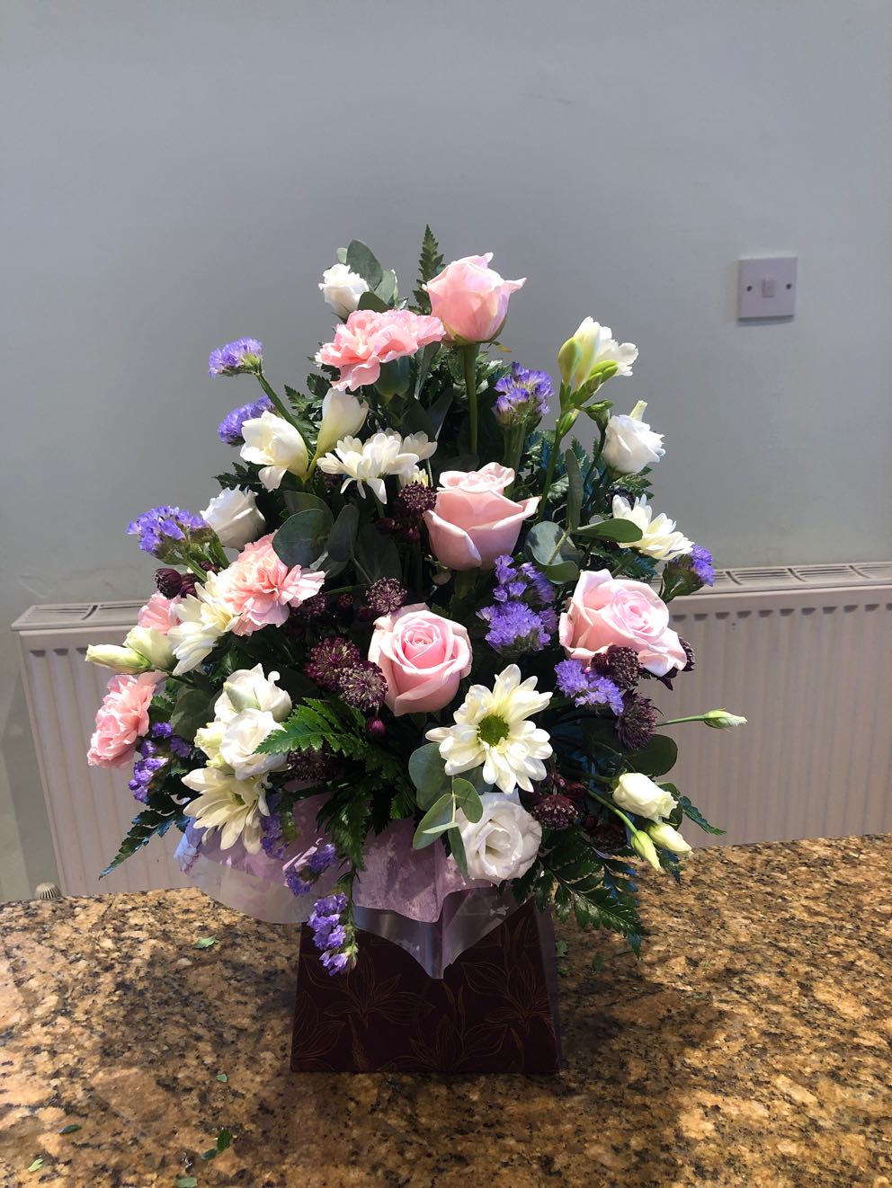 Flowers delivered to customer