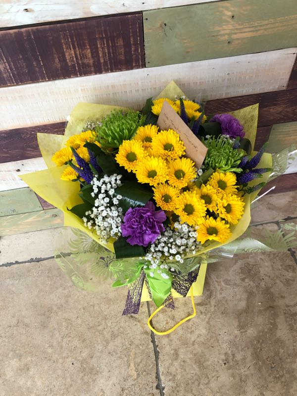 Flowers delivered to customer
