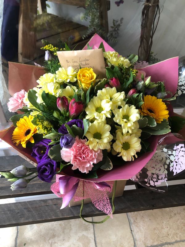 Flowers delivered to customer