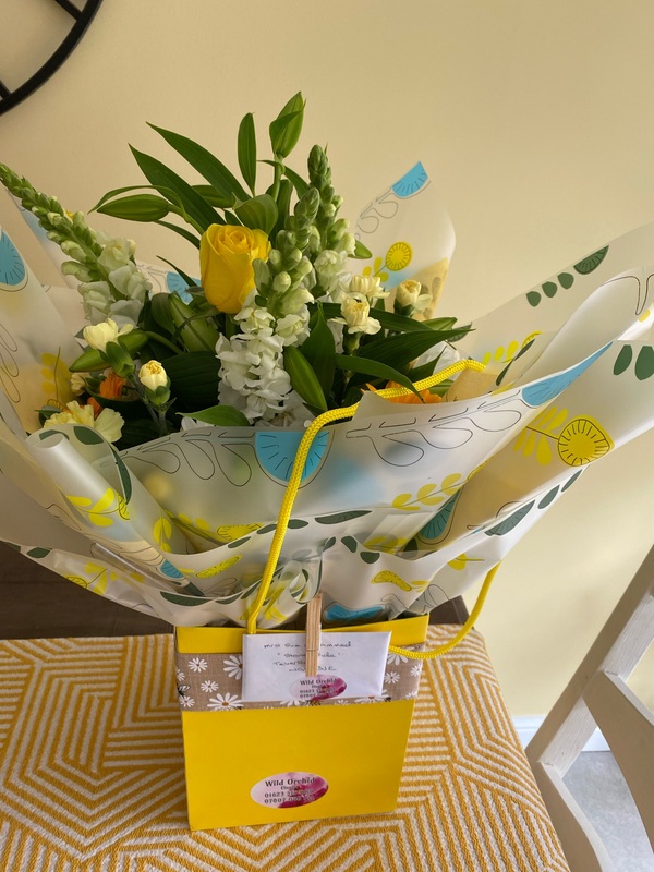 Flowers delivered to customer