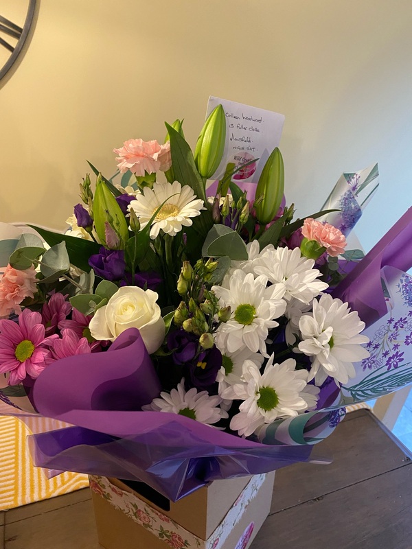 Flowers delivered to customer