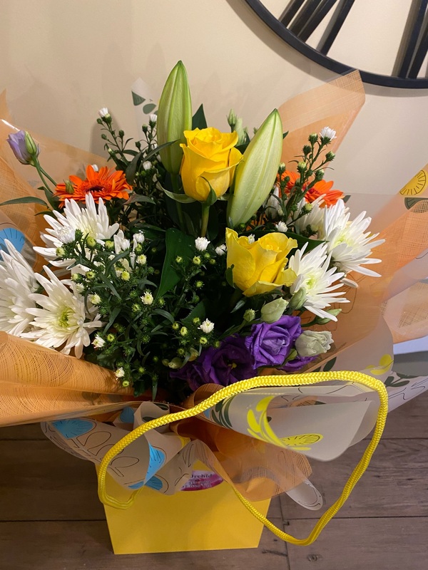 Flowers delivered to customer