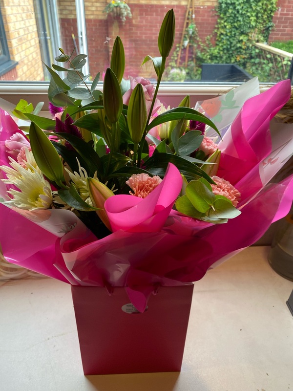 Flowers delivered to customer