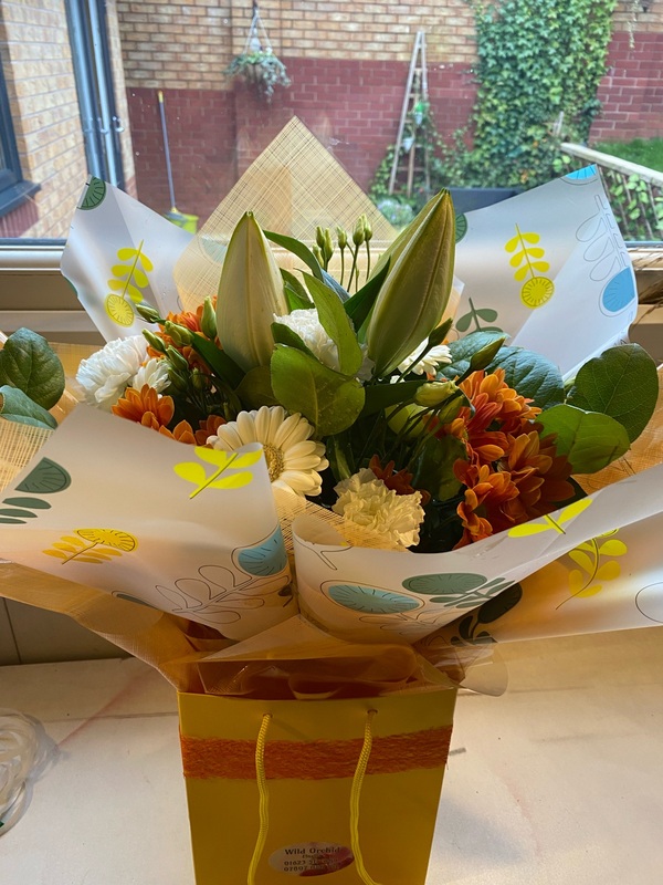 Flowers delivered to customer