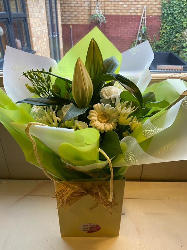 Flowers delivered to customer