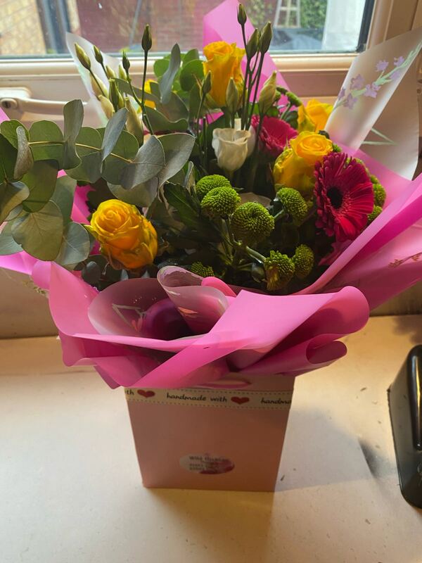 Flowers delivered to customer