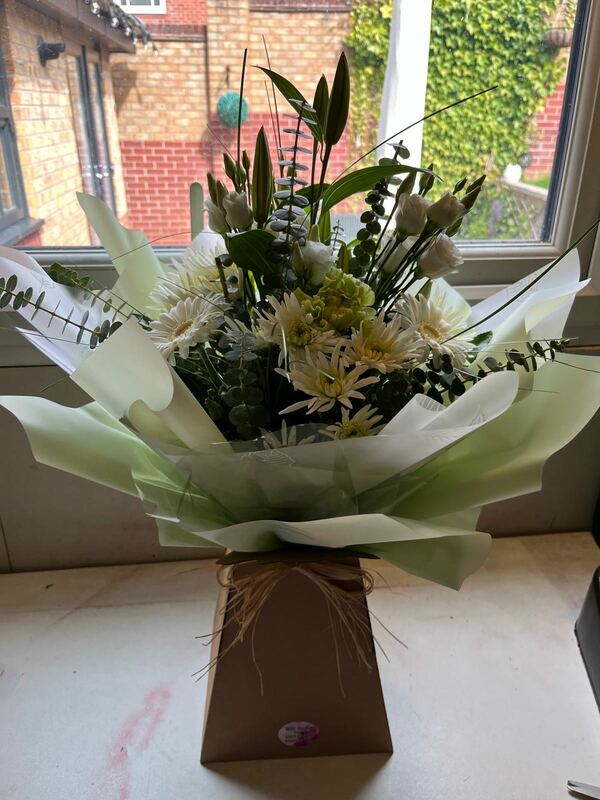 Flowers delivered to customer
