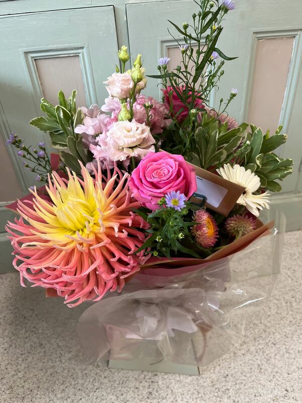 Flowers delivered to customer