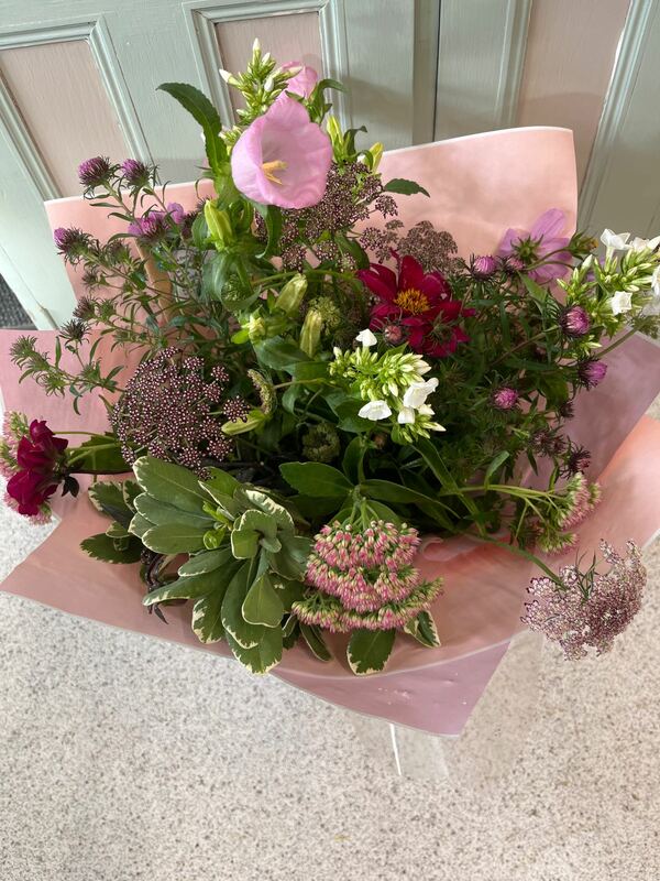 Flowers delivered to customer