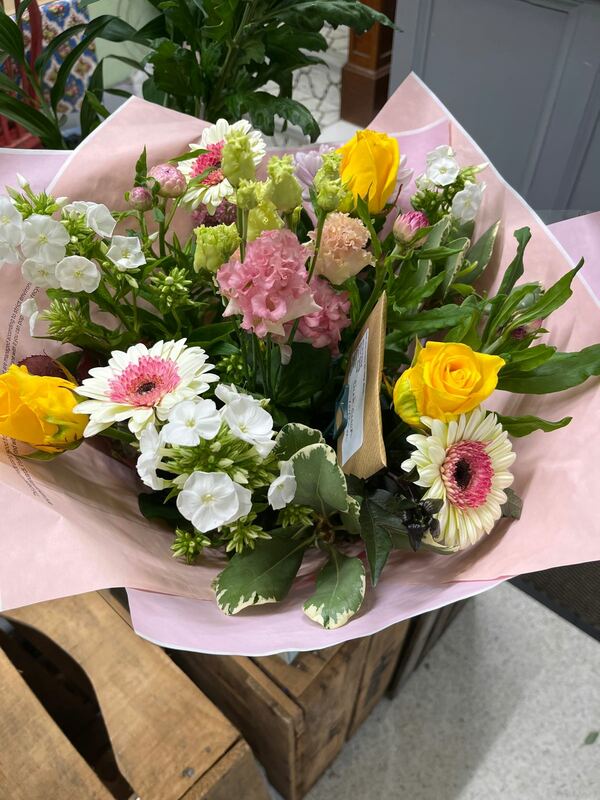 Flowers delivered to customer