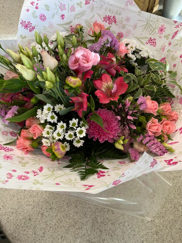 Flowers delivered to customer