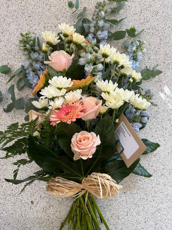 Flowers delivered to customer