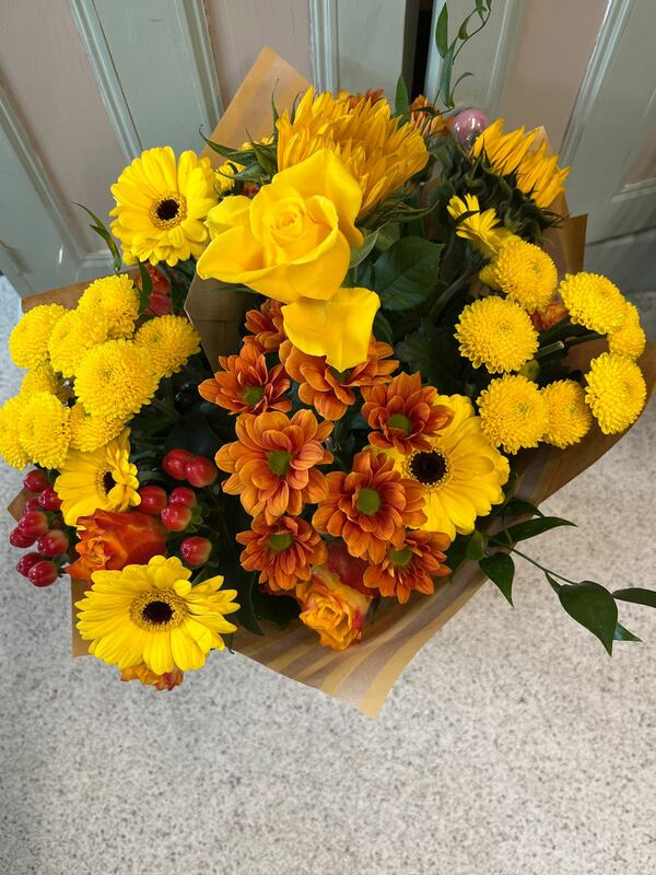 Flowers delivered to customer
