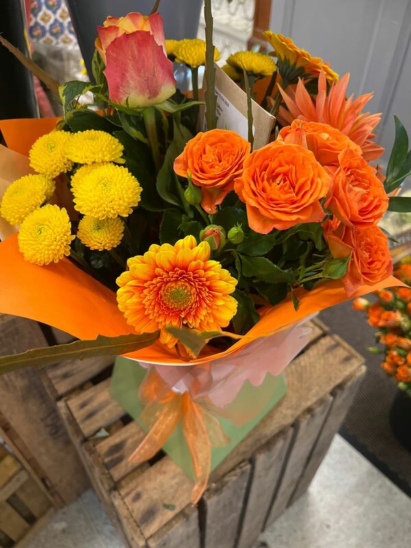 Flowers delivered to customer