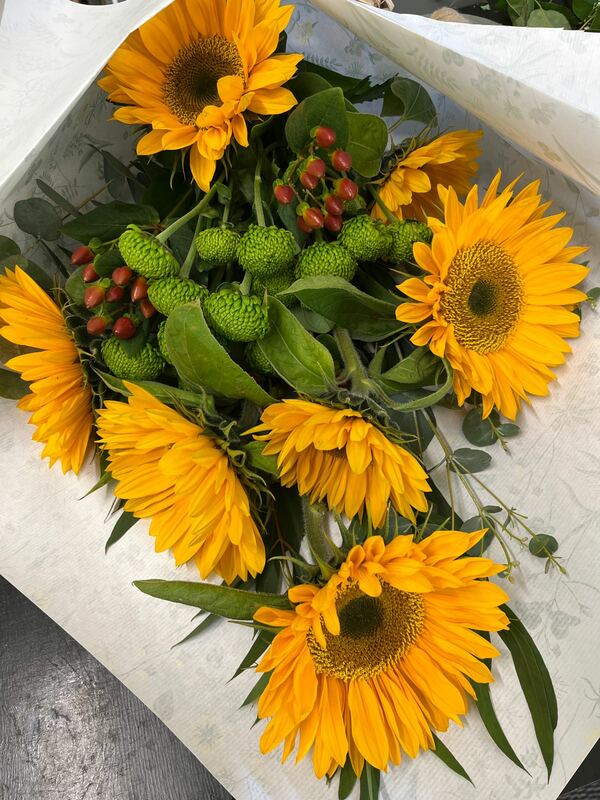 Flowers delivered to customer
