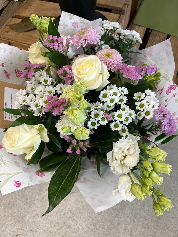 Flowers delivered to customer