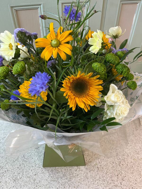 Flowers delivered to customer