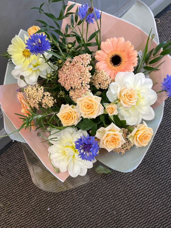 Flowers delivered to customer