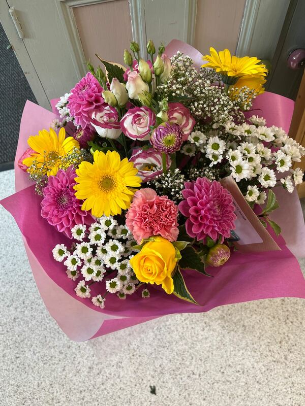 Flowers delivered to customer