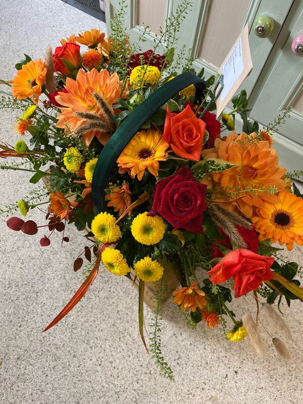 Flowers delivered to customer