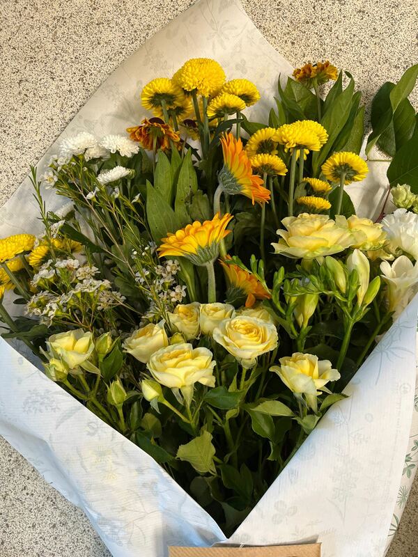 Flowers delivered to customer