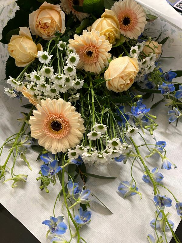 Flowers delivered to customer