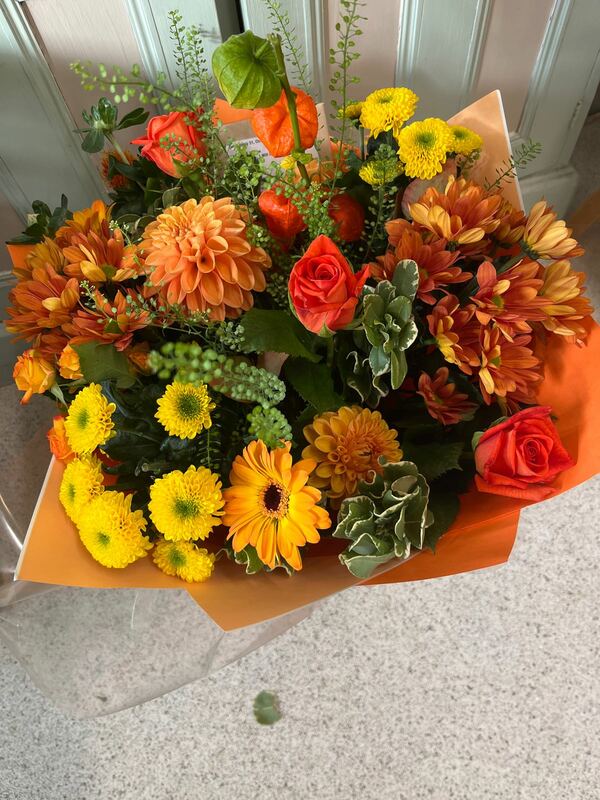 Flowers delivered to customer