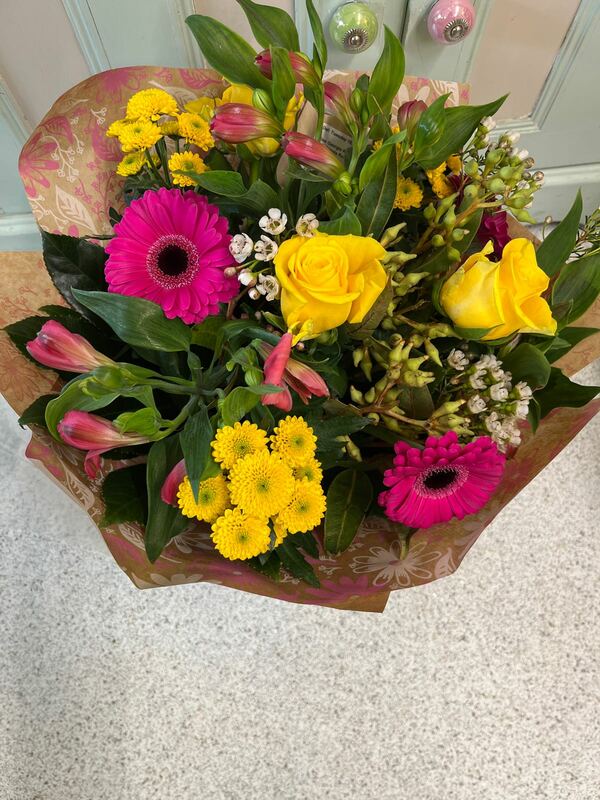Flowers delivered to customer