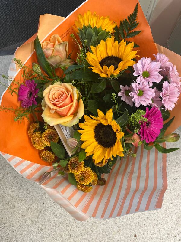Flowers delivered to customer
