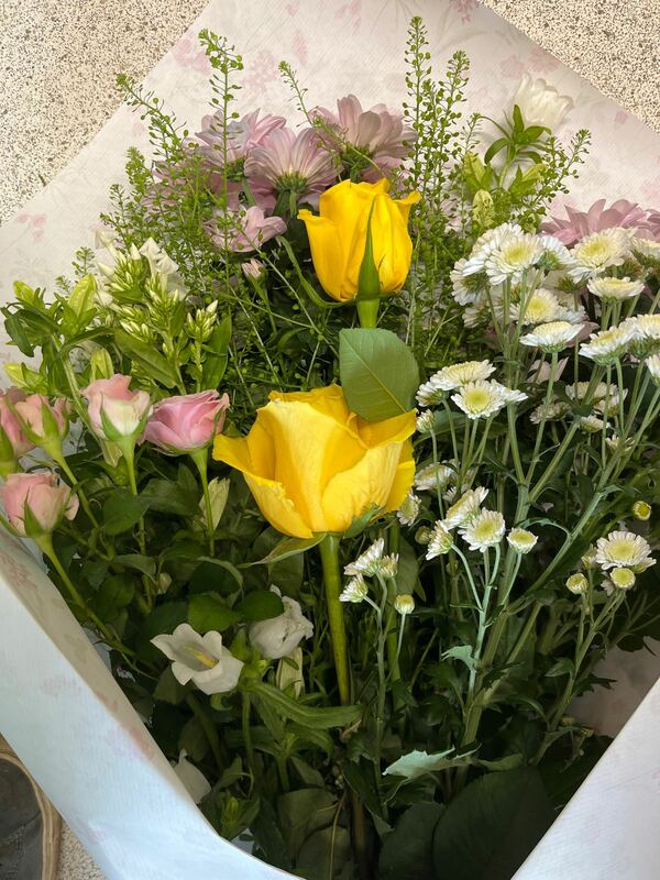 Flowers delivered to customer