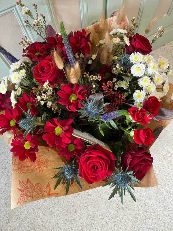 Flowers delivered to customer