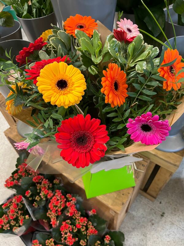 Flowers delivered to customer