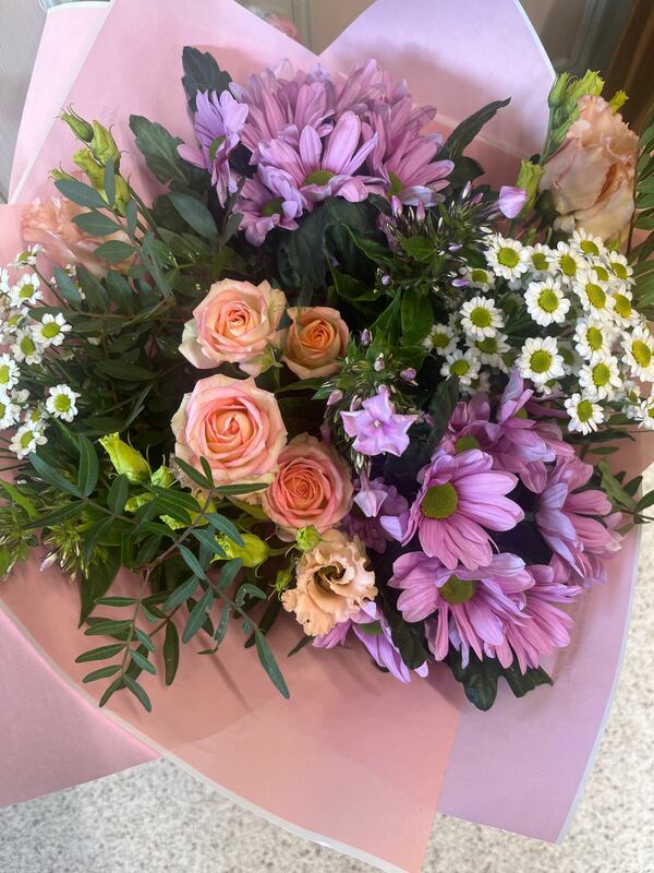 Flowers delivered to customer