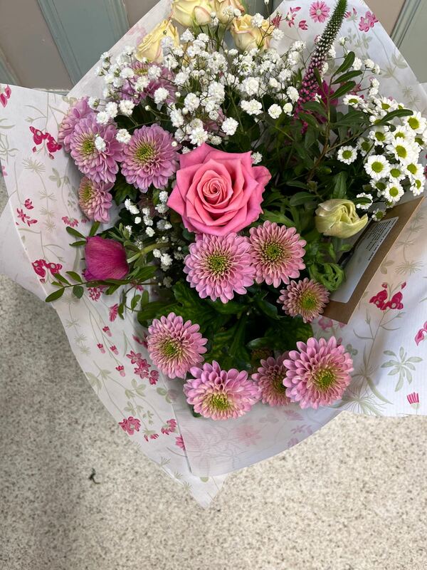 Flowers delivered to customer