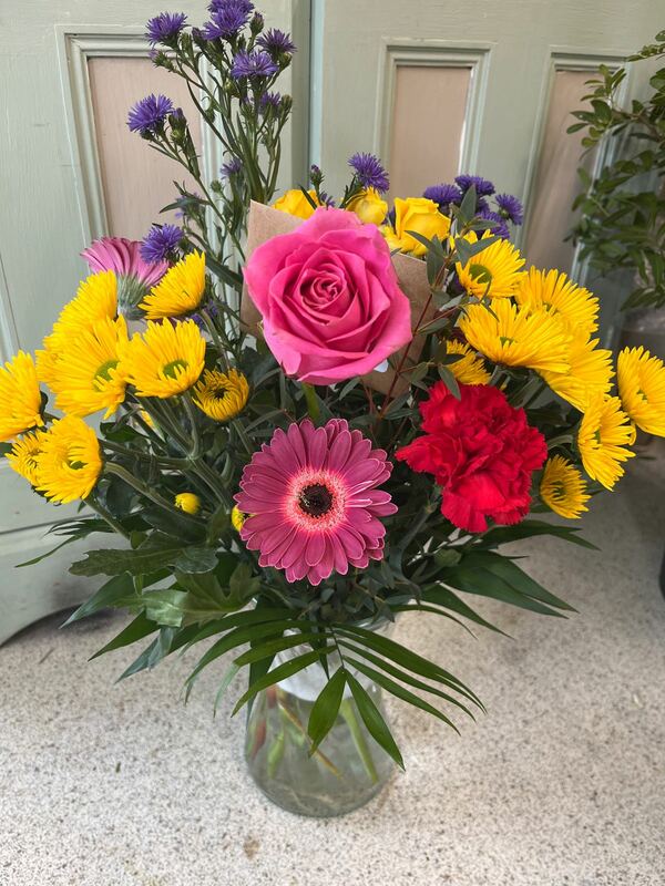 Flowers delivered to customer