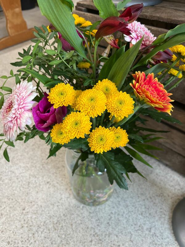 Flowers delivered to customer