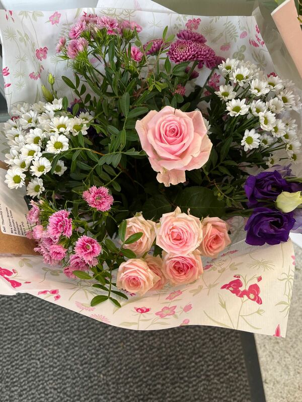 Flowers delivered to customer