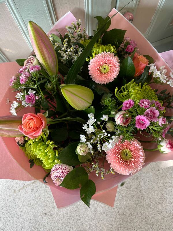 Flowers delivered to customer