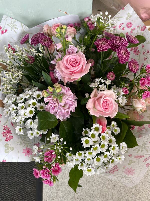 Flowers delivered to customer
