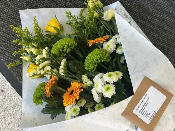 Flowers delivered to customer