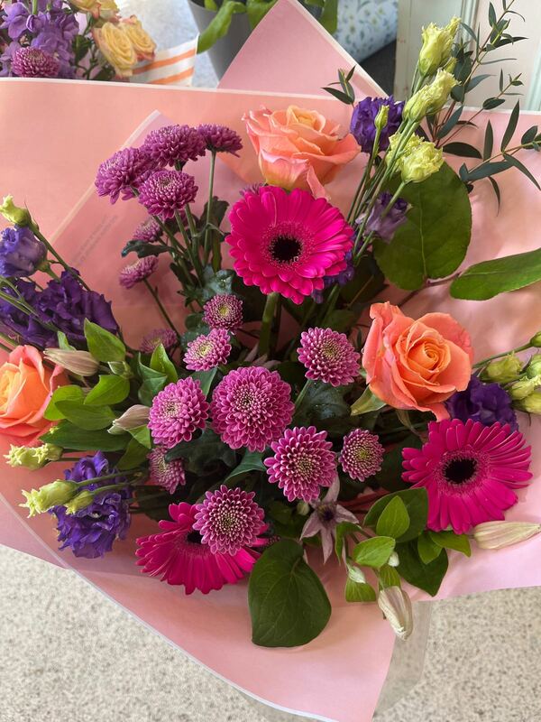 Flowers delivered to customer