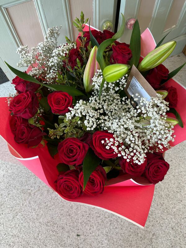 Flowers delivered to customer