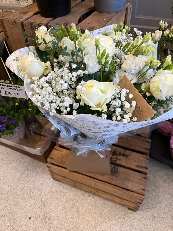 Flowers delivered to customer
