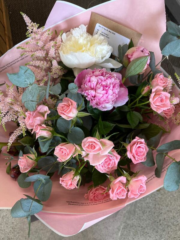 Flowers delivered to customer