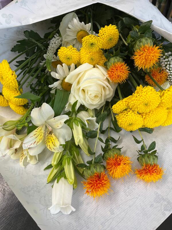 Flowers delivered to customer