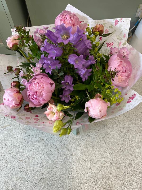Flowers delivered to customer